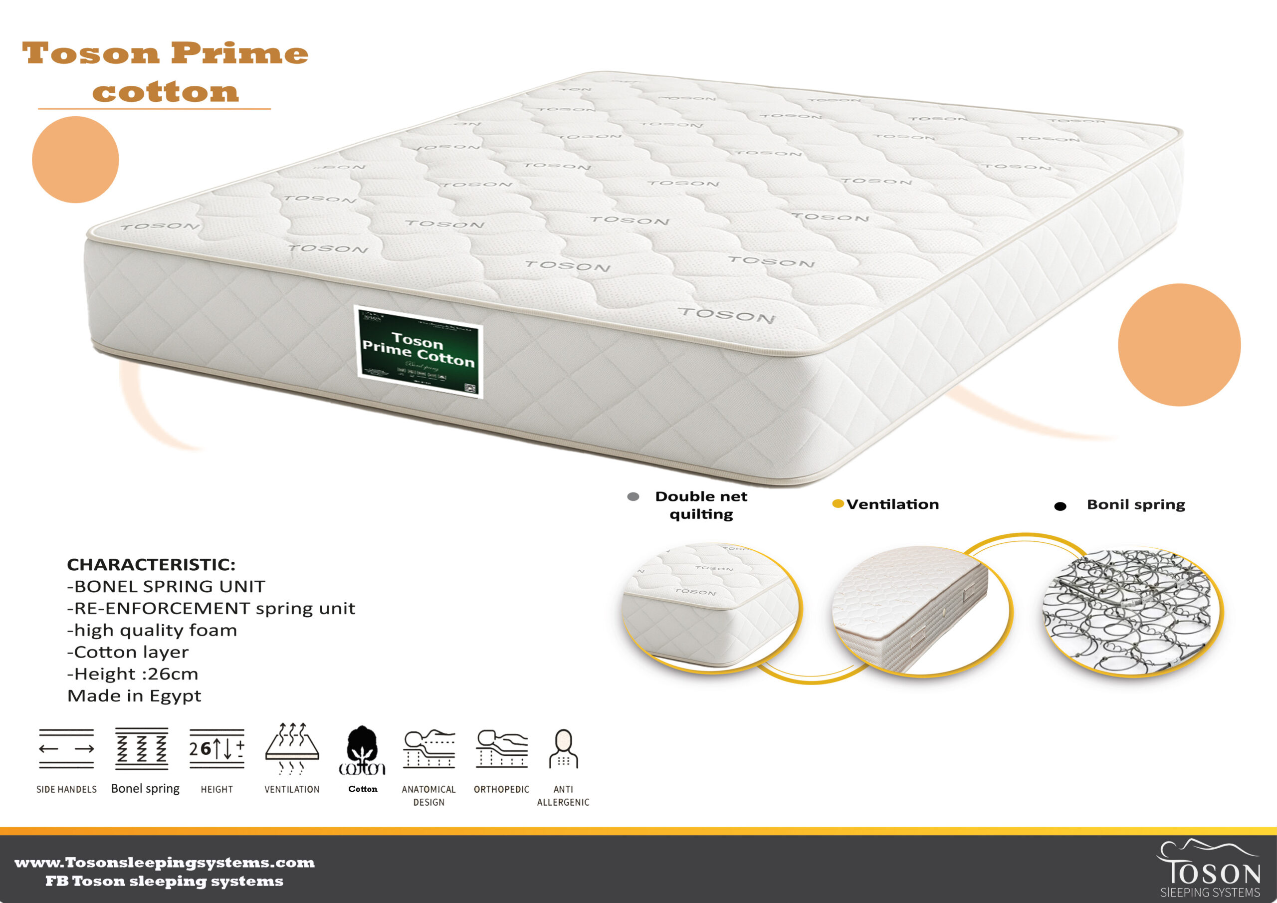 Toson prime cotton 26cm - Image 3