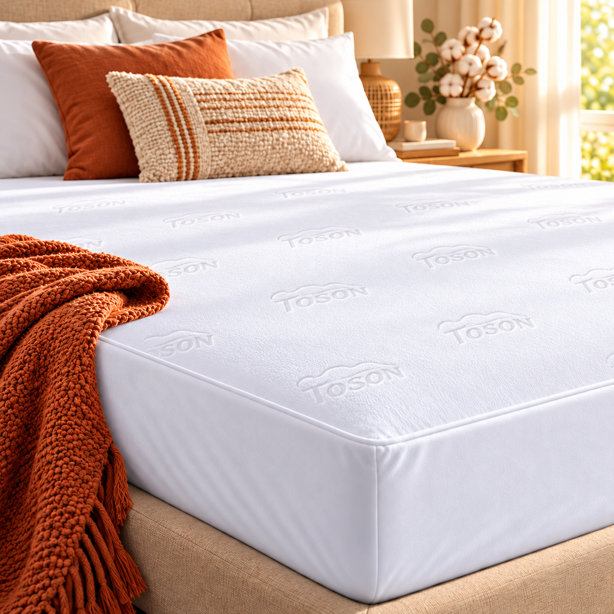 Toson Polycotton Waterproof Mattress Protector - Image 3