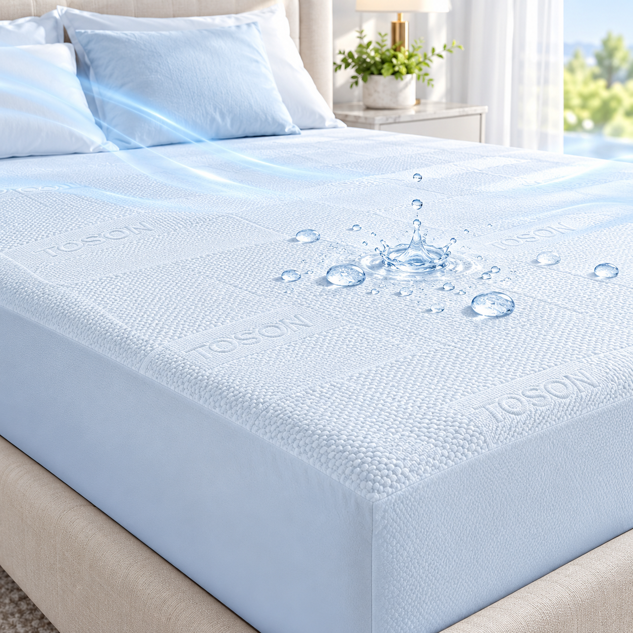 Toson Cooling Waterproof Mattress Protector - Image 2