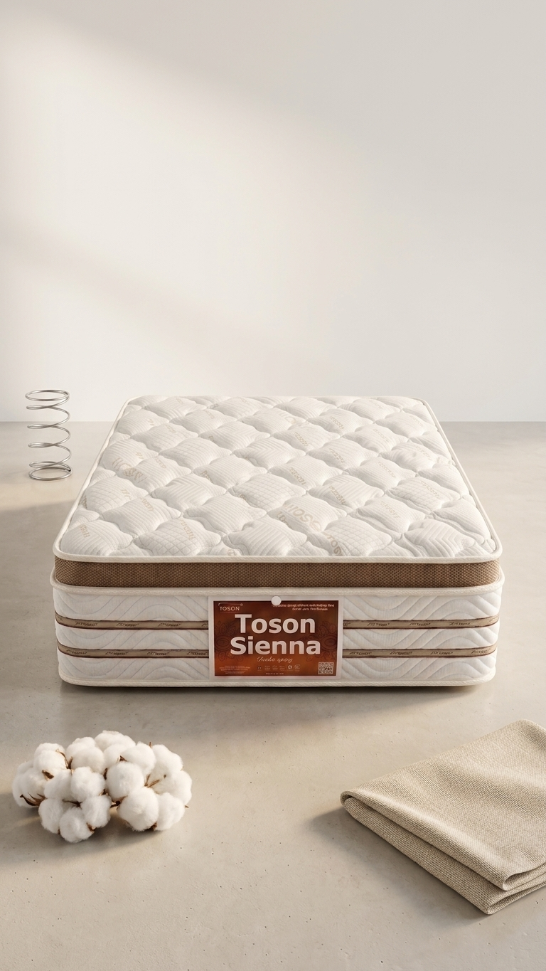 Toson Sienna 25 cm – Pocket Spring Memory Foam Mattress - Image 3