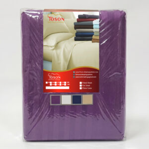 Toson Striped Percale Bed Sheet – Purple – Code SPLC-08