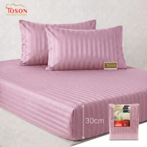 Toson Striped Percale Bed Sheet